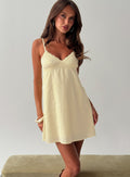 Lunya Mini Dress Lemon