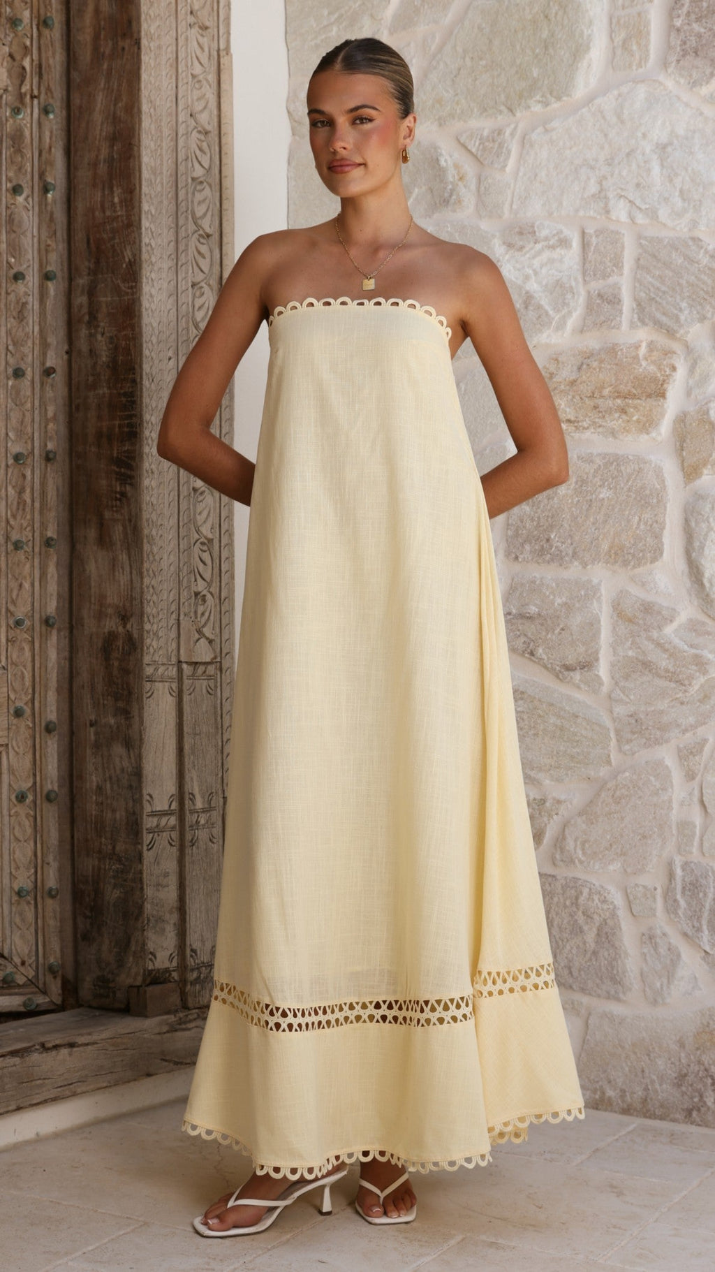 Sandra Maxi Dress - Yellow