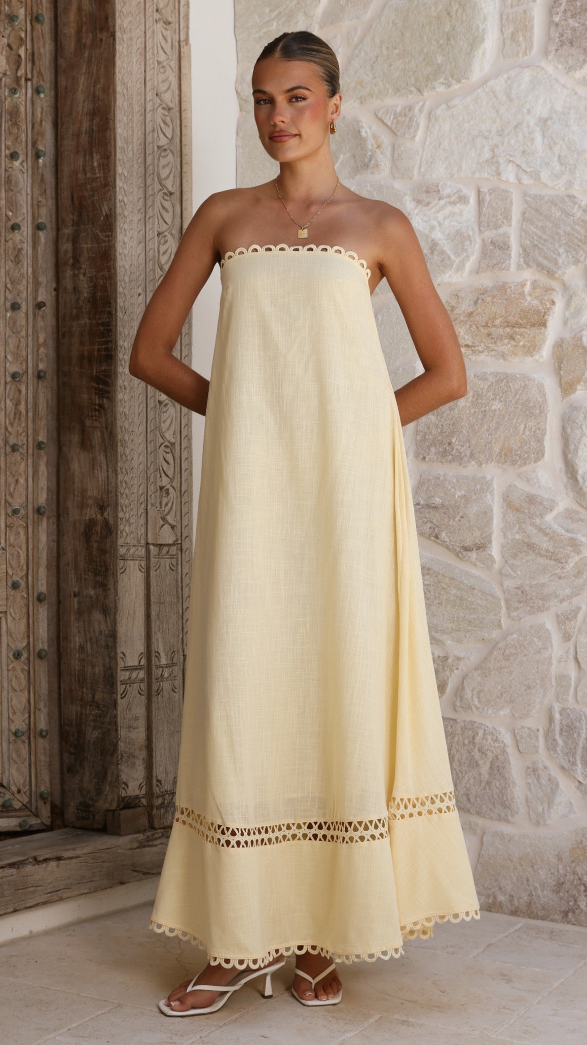 Sandra Maxi Dress - Yellow