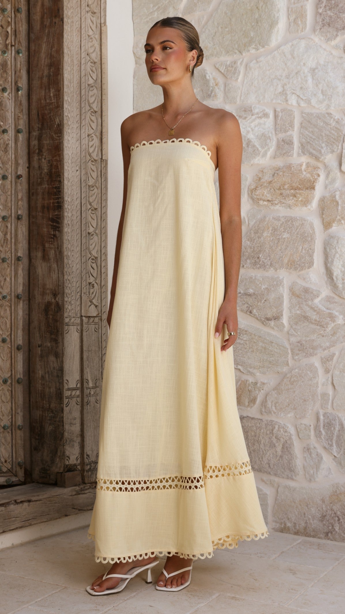 Sandra Maxi Dress - Yellow