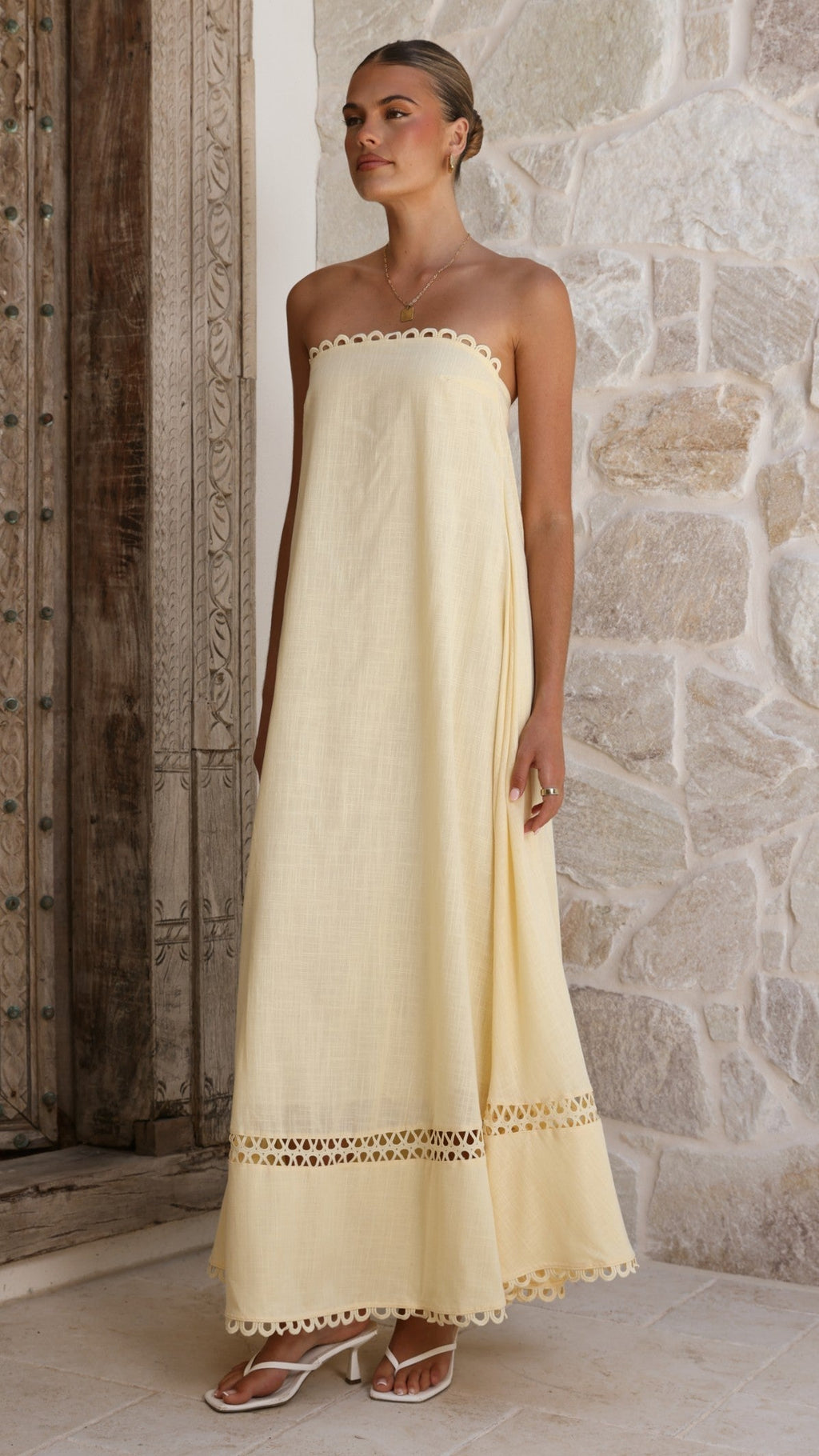 Sandra Maxi Dress - Yellow