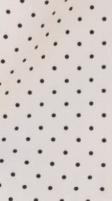 Hanae Mini Dress - White/Black Polka