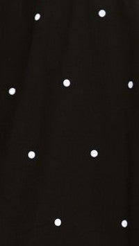 Sloane Mini Dress - Black Polka