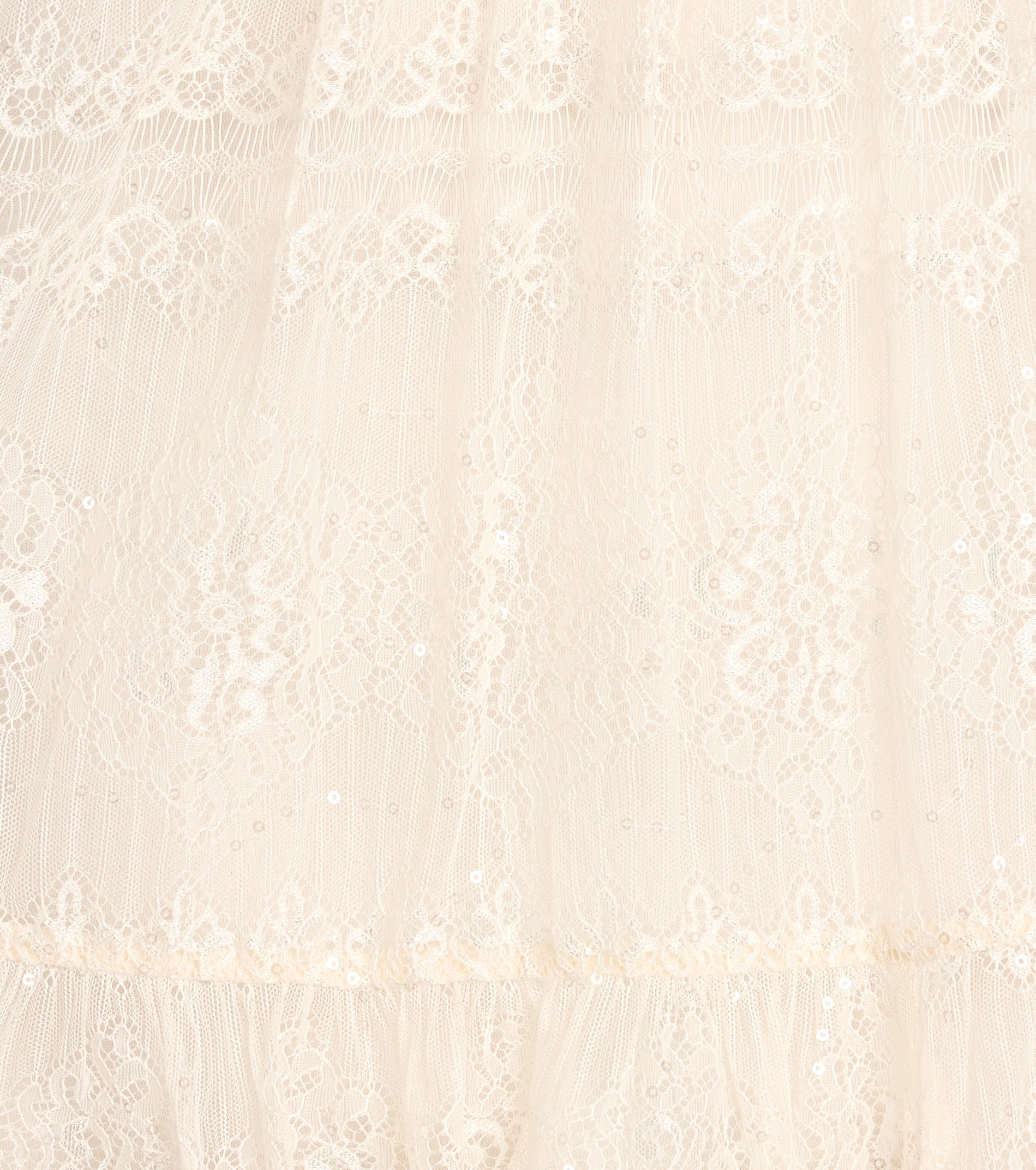 Soft Glam Sequin Lace Strapless A-Line Dress