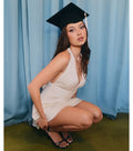 Effortless Allure Satin Halter Mini Dress