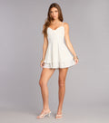 Ready In Five Tie-Back Mini Dress