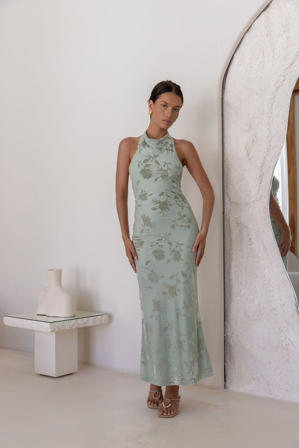 Tropic Whisper Maxi Dress Sage