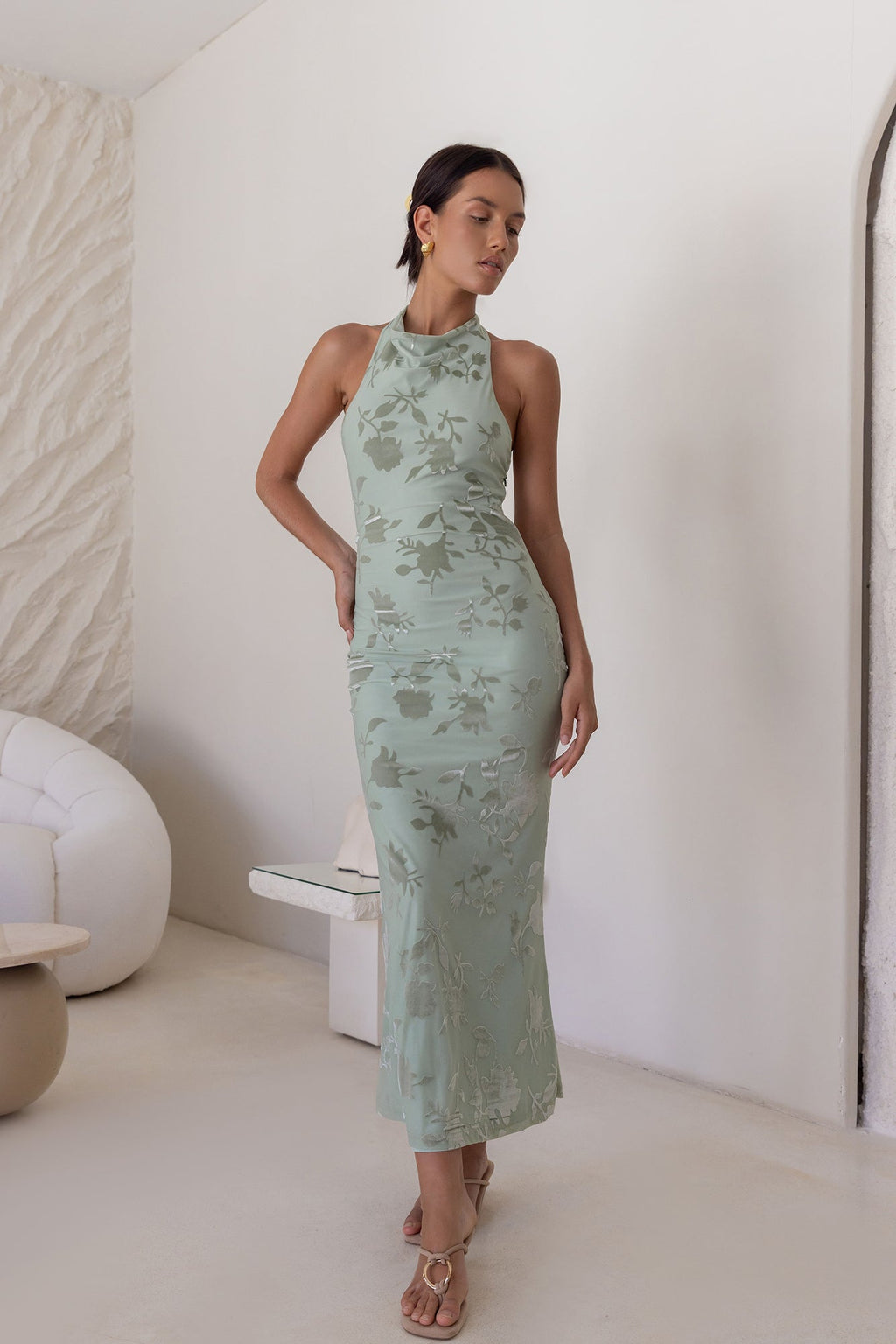 Tropic Whisper Maxi Dress Sage