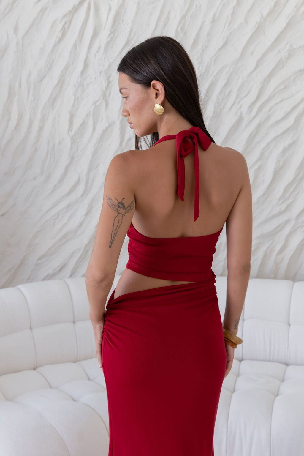 Horizon Hunter Maxi Dress Maroon