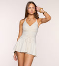 Out The Door Braided Halter Romper
