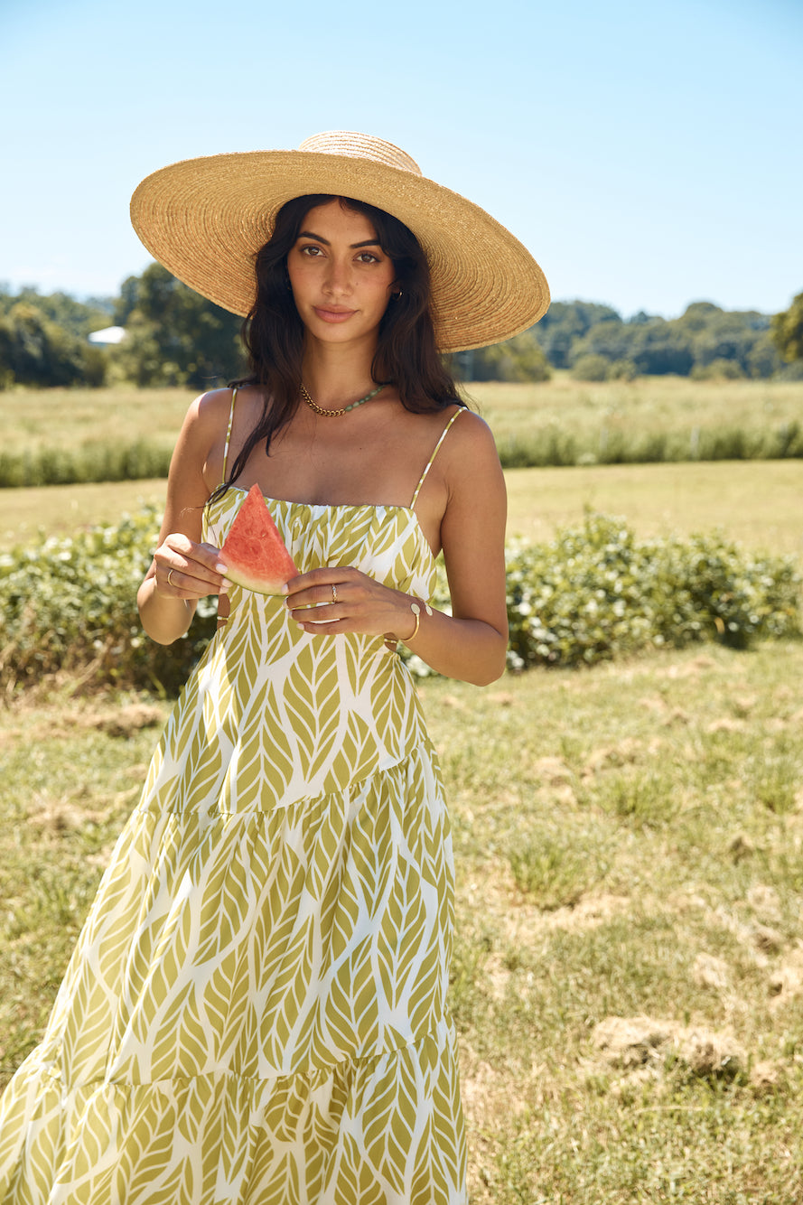Tropic Trails Maxi Dress Green