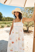 Provence Escape Linen Maxi Dress Multi