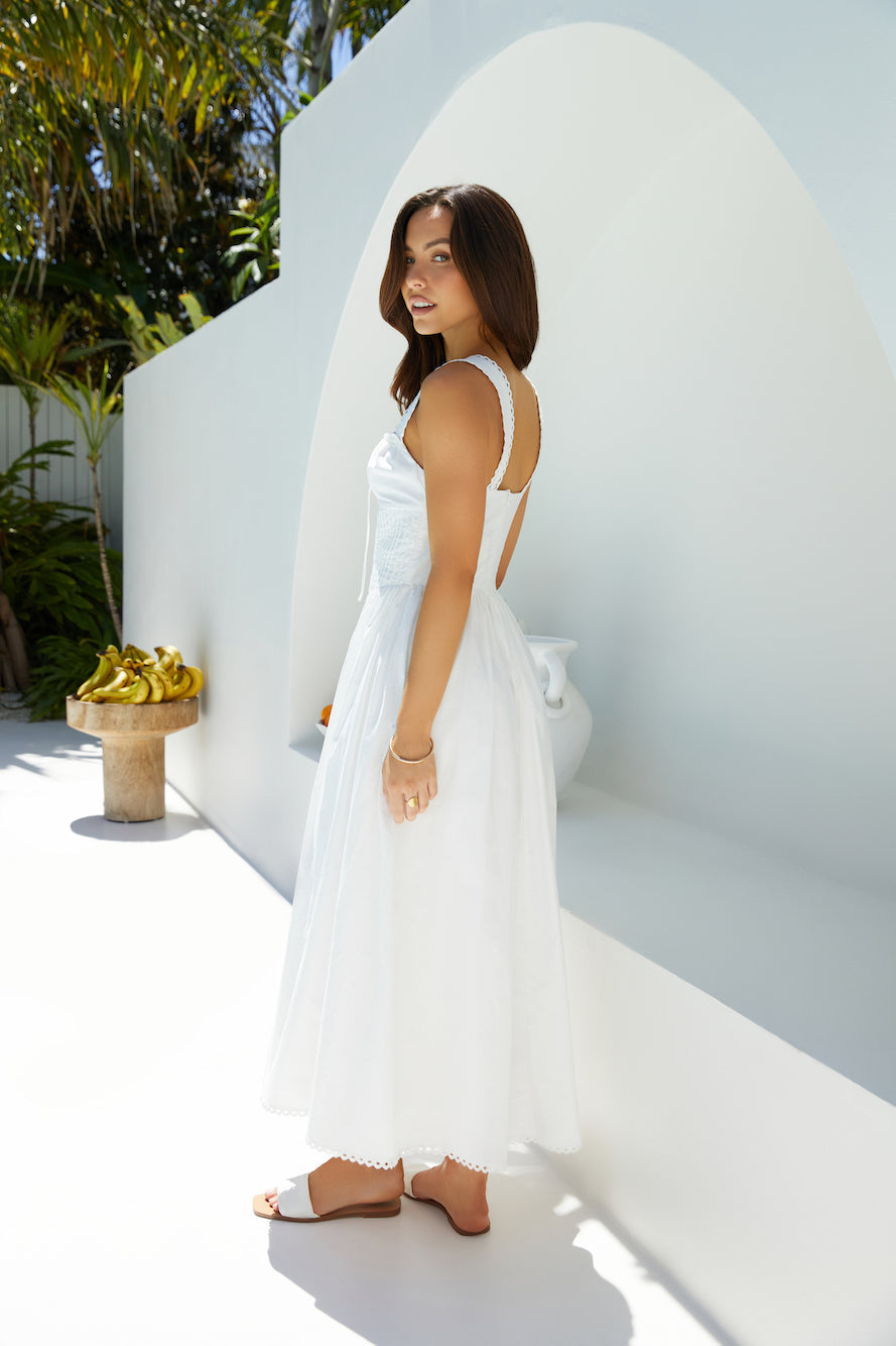 Wandering Soul Maxi Dress White