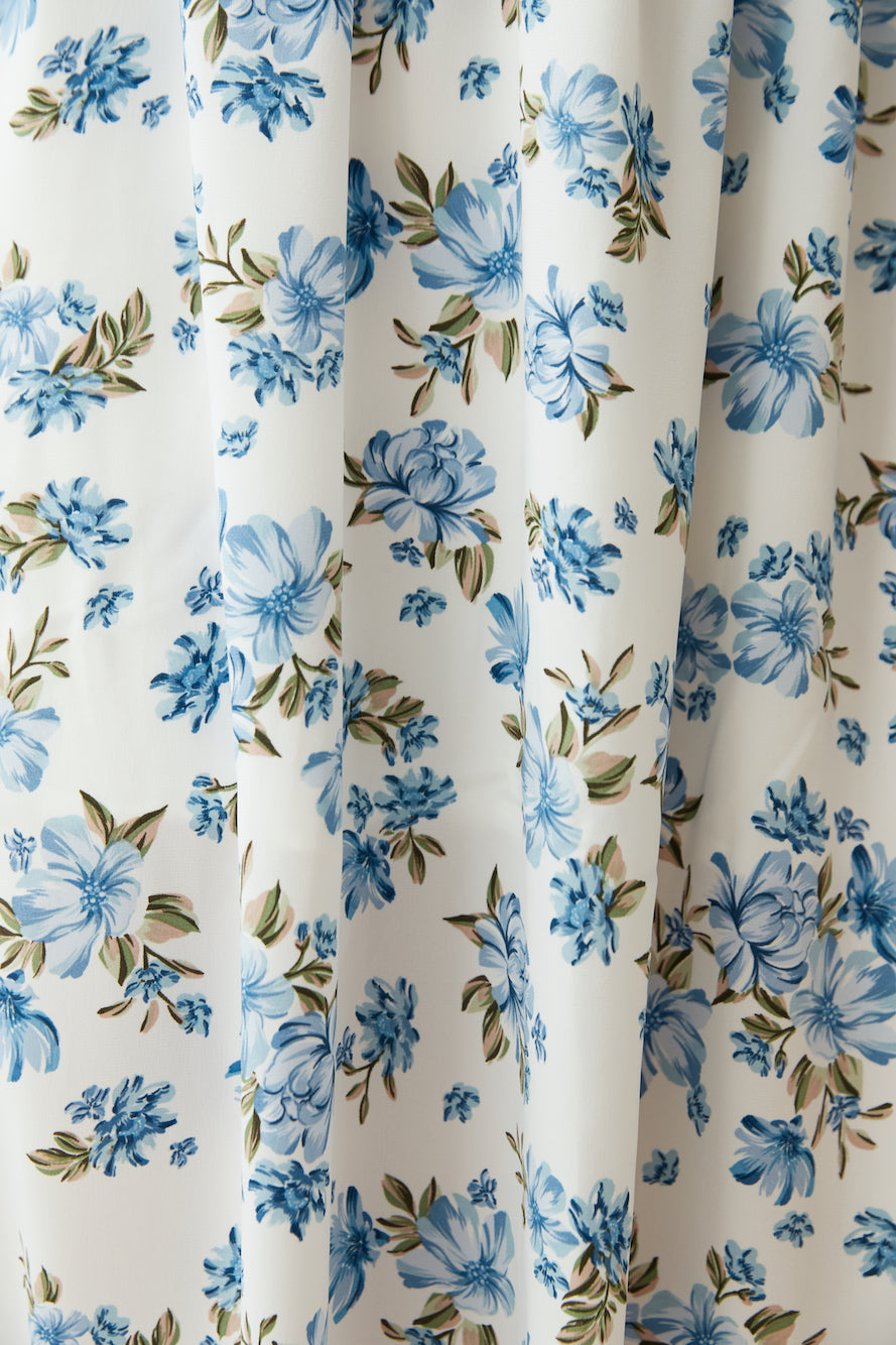 Cornflower Blooms Maxi Dress Blue