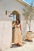 Field Wanderer Strapless Maxi Dress Yellow