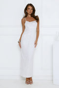 The Shine Collective Sequin Maxi Dress White