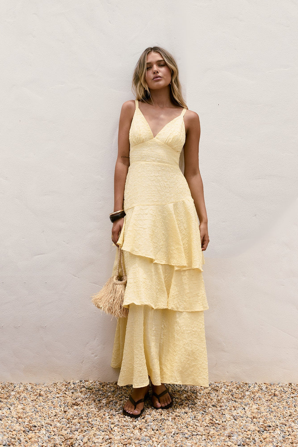 Oh Sunflower Dreams Maxi Dress Yellow