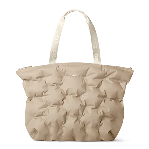 Owala The Cloud Inflatable insulation. Packs flat. 16L capacity Beige Babe