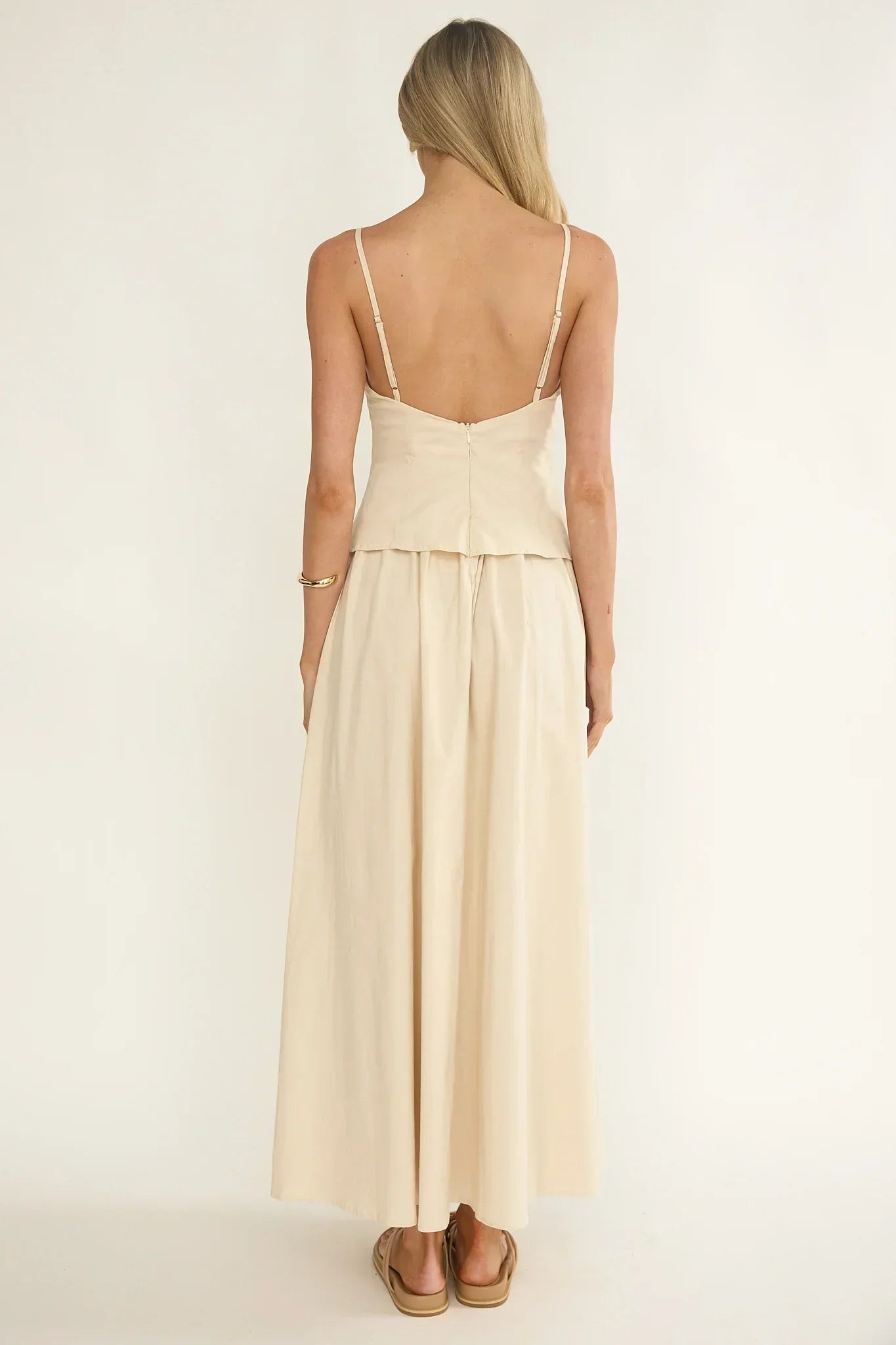 Antonita Cami Strap Maxi Dress Stone