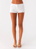 Coastline Mini Shorts - White