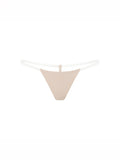Seamless Clear Strap G-String Nude