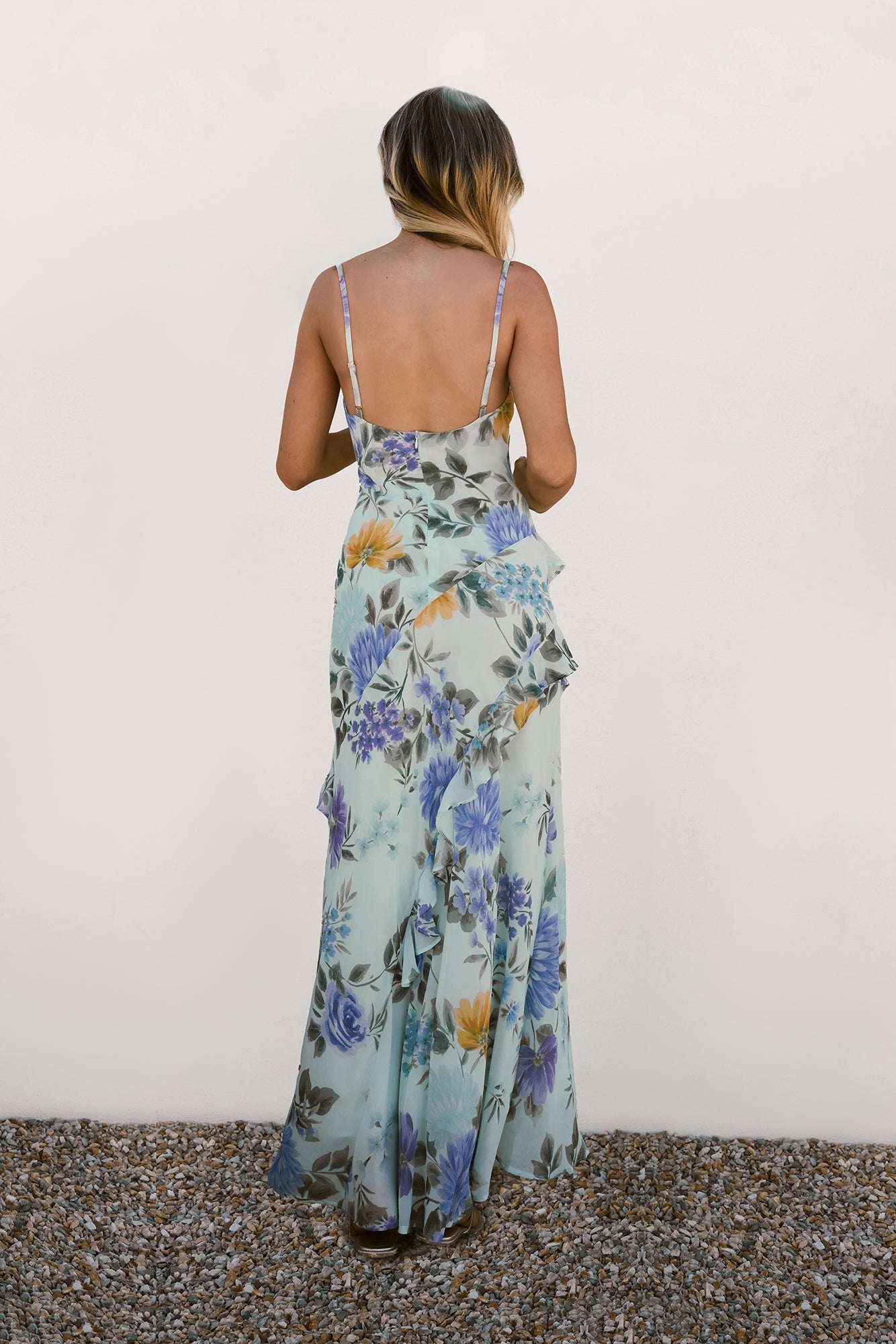 Petals Unfold Maxi Dress Print