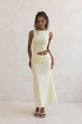 Over And Over Mesh Maxi Dress Yellow
