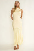 Veyla Shoulder Sash Maxi Dress Butter