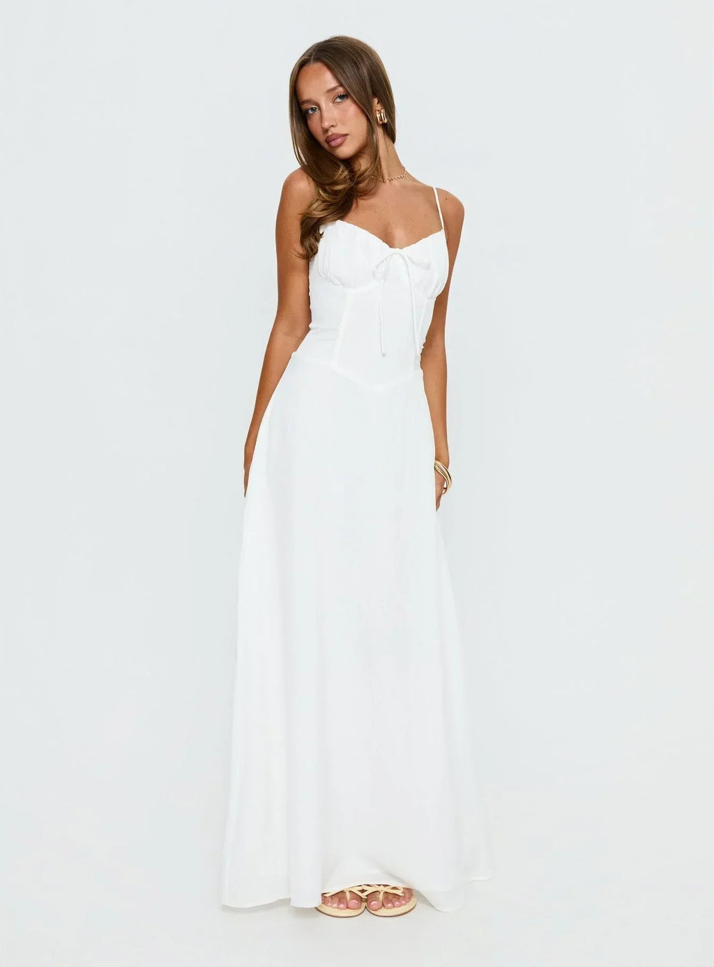 Members Only Maxi Dress White