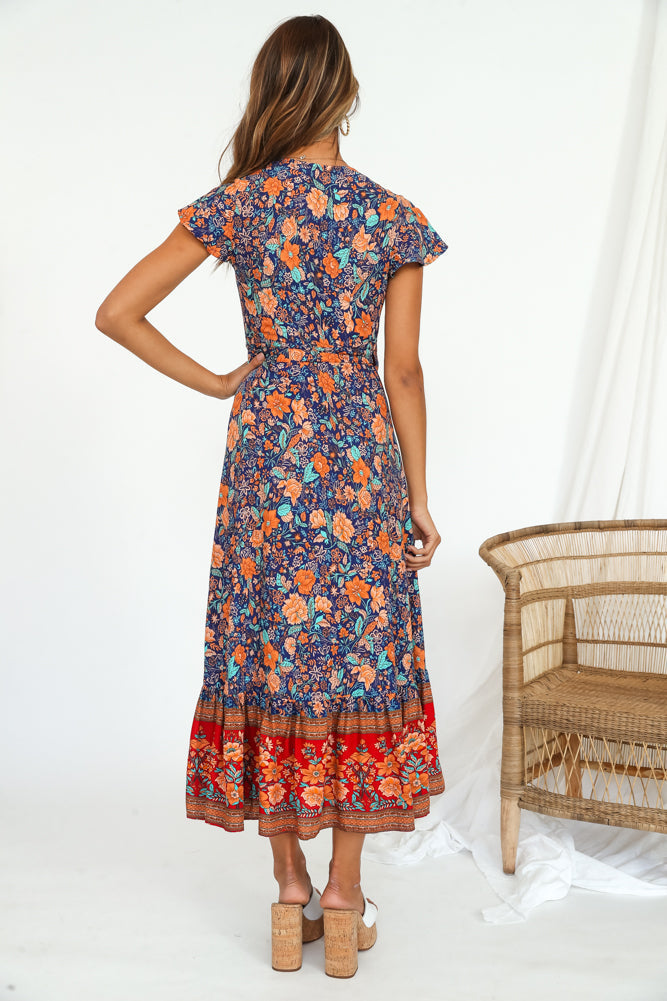 Candid Midi Dress Navy