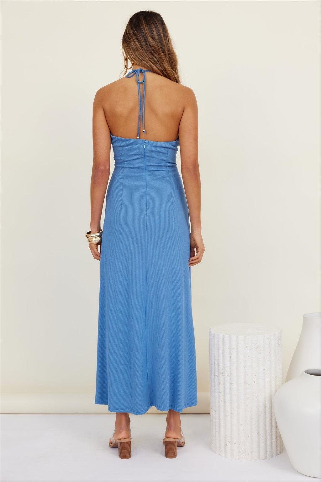 Finer Moments Maxi Dress Blue