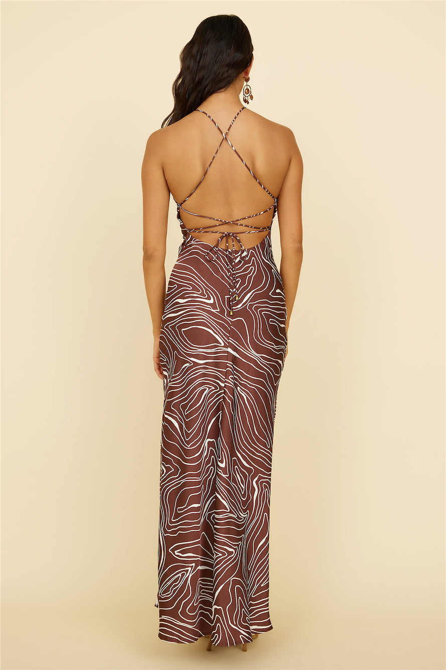 Asking You Maxi Dress Brown