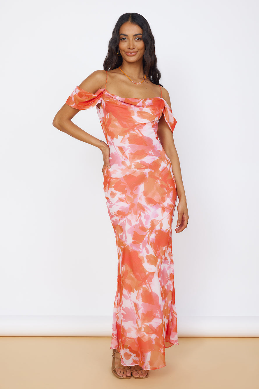 Deep Dawn Maxi Dress Pink