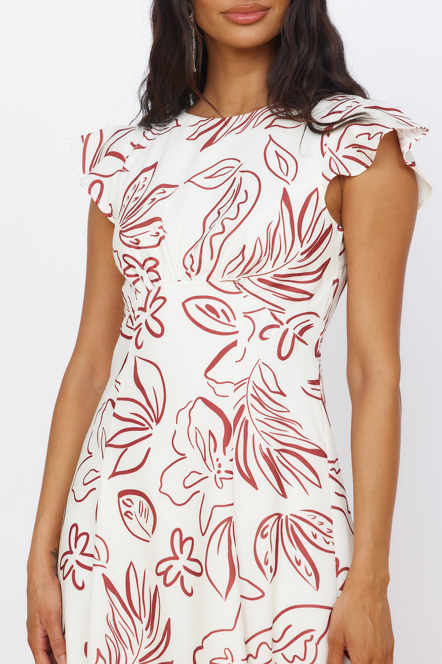 Star of Destiny Maxi Dress White
