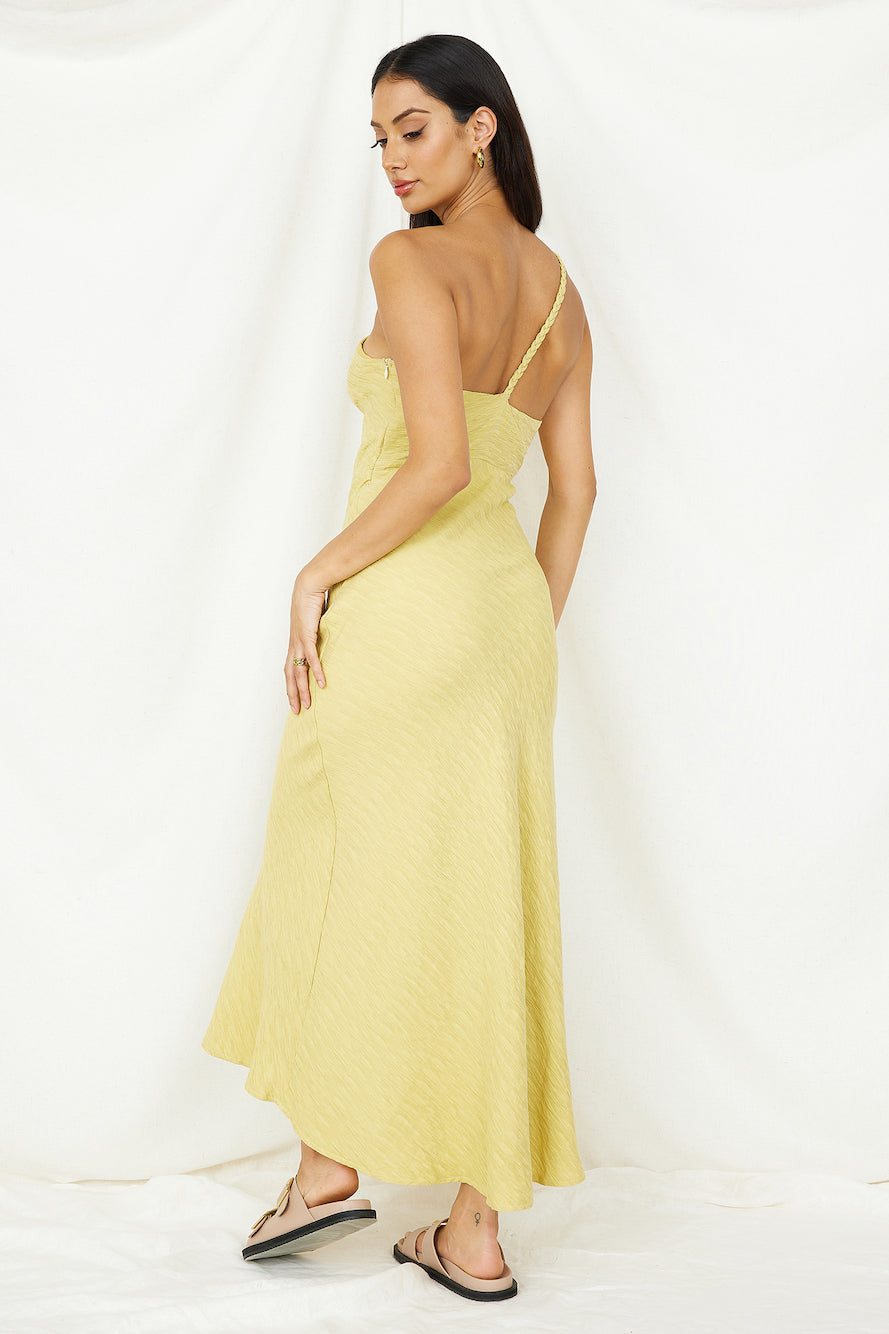Wrinkle In Time Maxi Dress Yellow