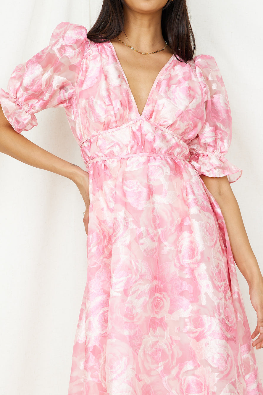 My Juliet Midi Dress Pink