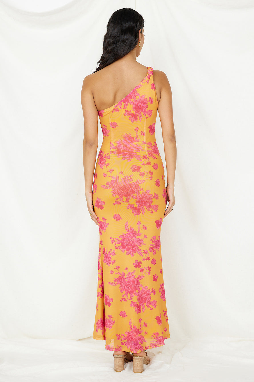 Burning Wishes Maxi Dress Orange