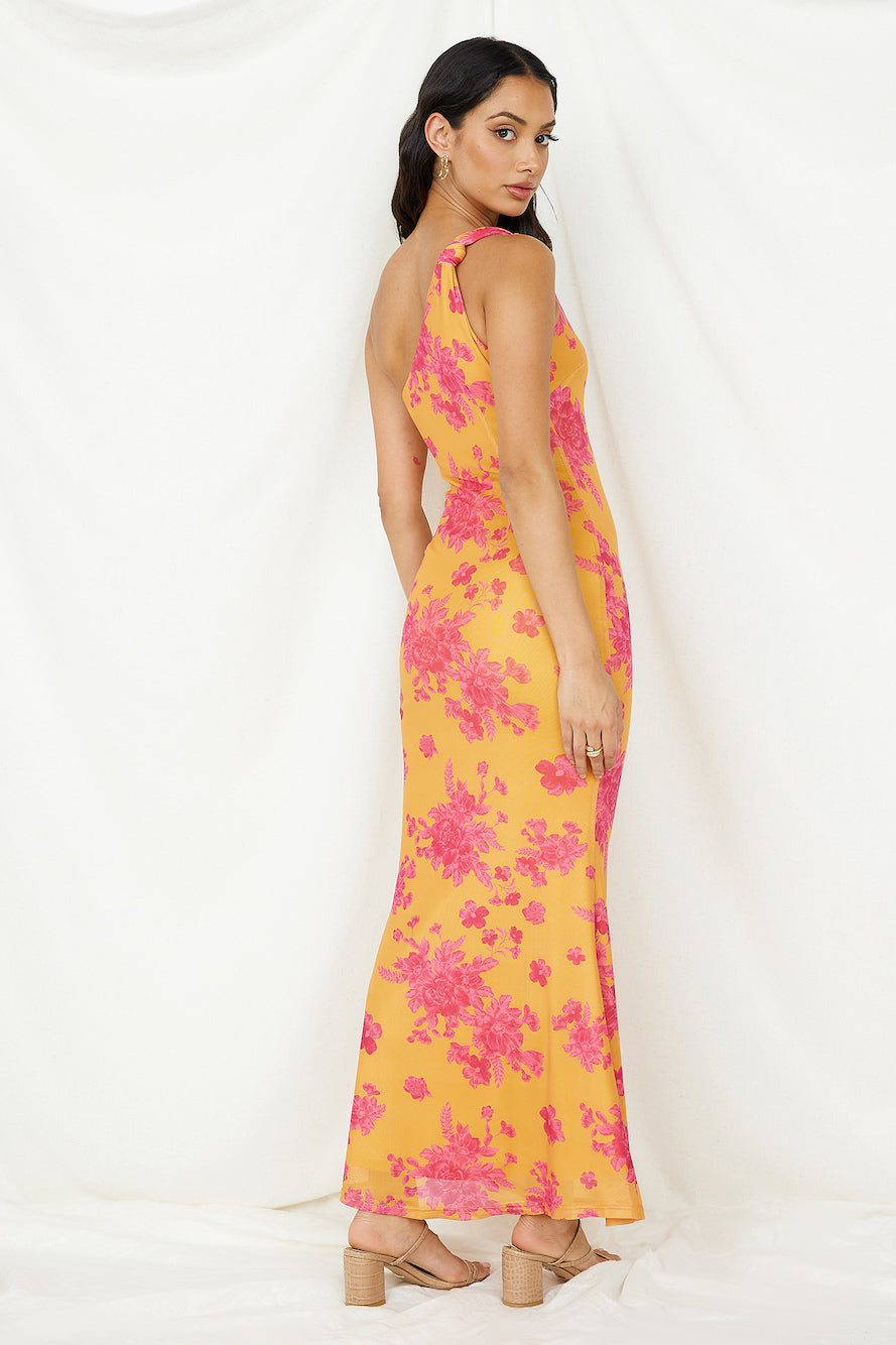 Burning Wishes Maxi Dress Orange