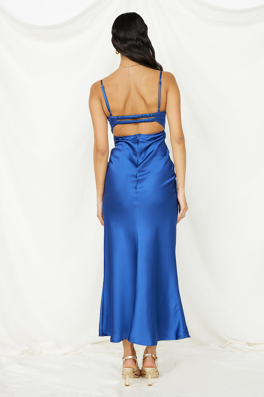 Roaming Girl Maxi Dress Blue