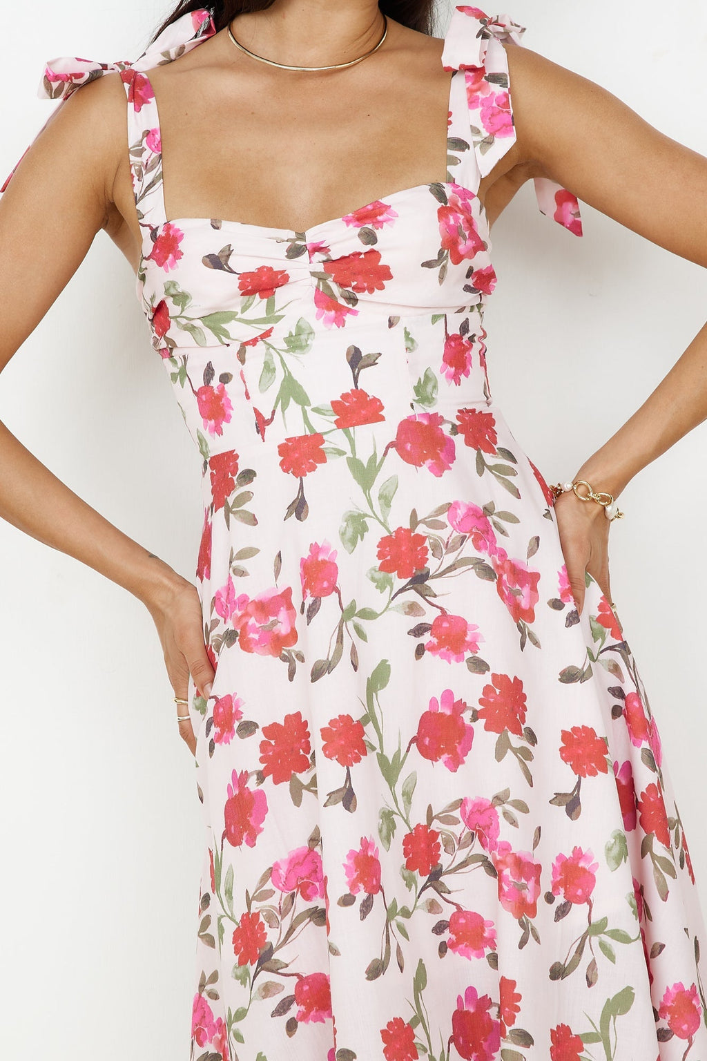 On The Roof Midi Dress Pink