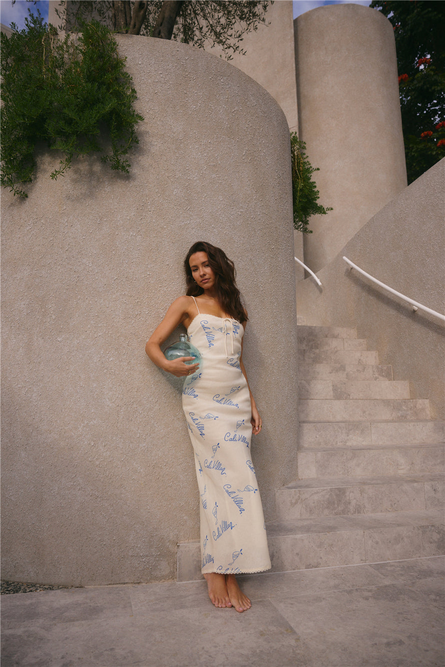 Beach Club Maxi Dress Cream