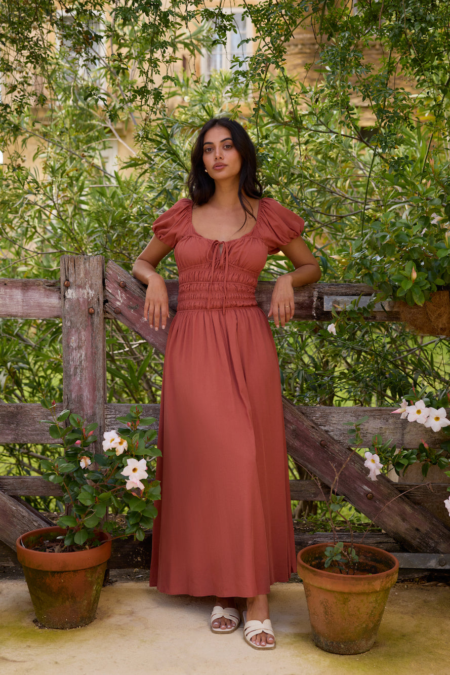 Dusk and Dawn Maxi Dress Brown
