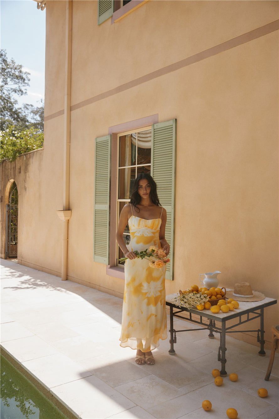 Golden Hour Maxi Dress Yellow