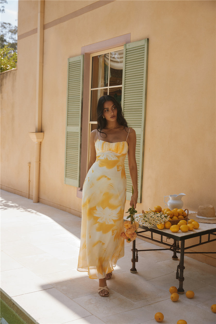 Golden Hour Maxi Dress Yellow