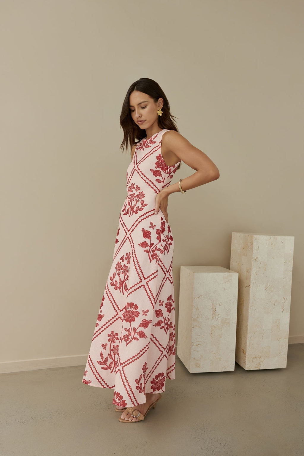 Haute Horizons Maxi Dress Pink