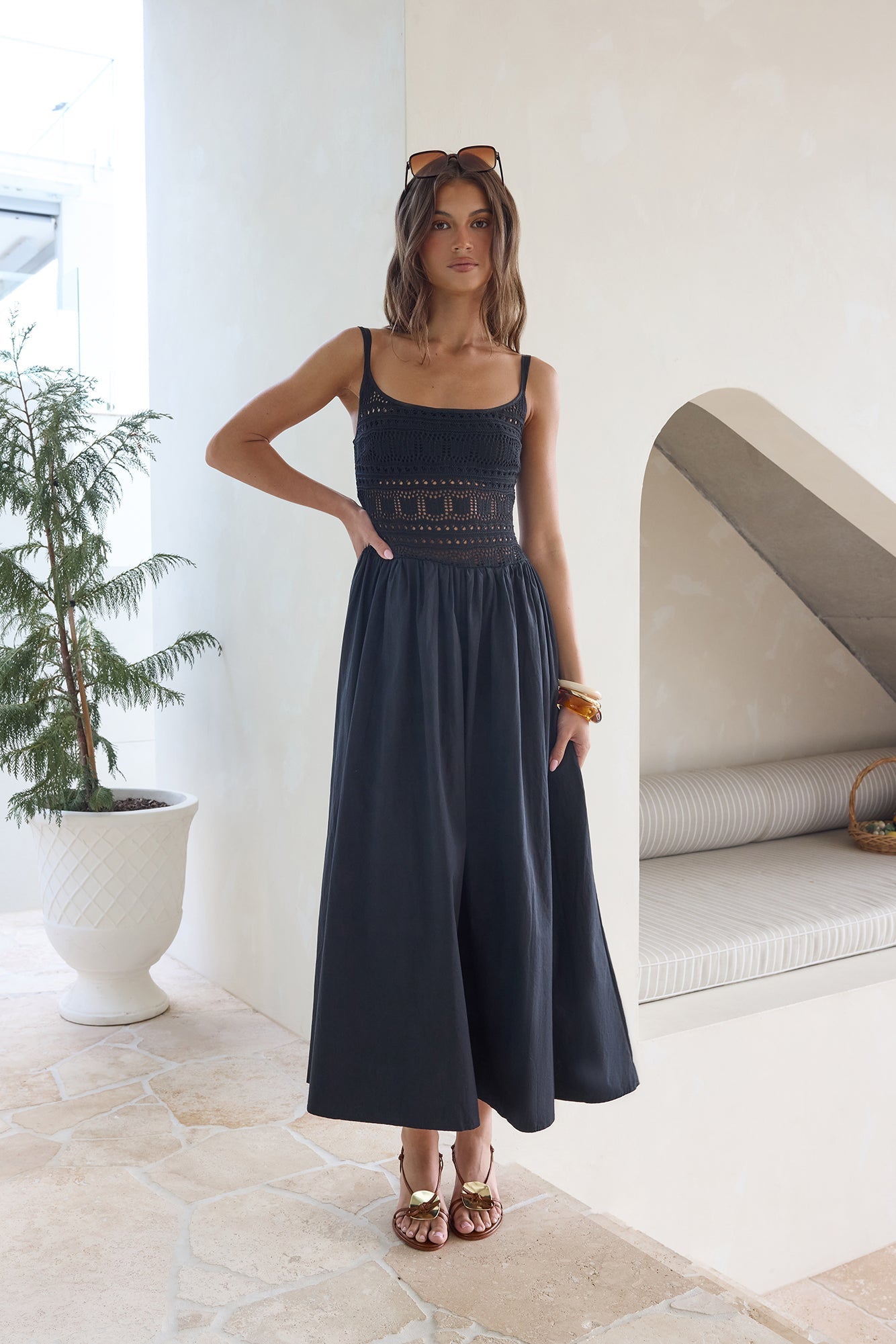 Heat Wave Maxi Dress Black