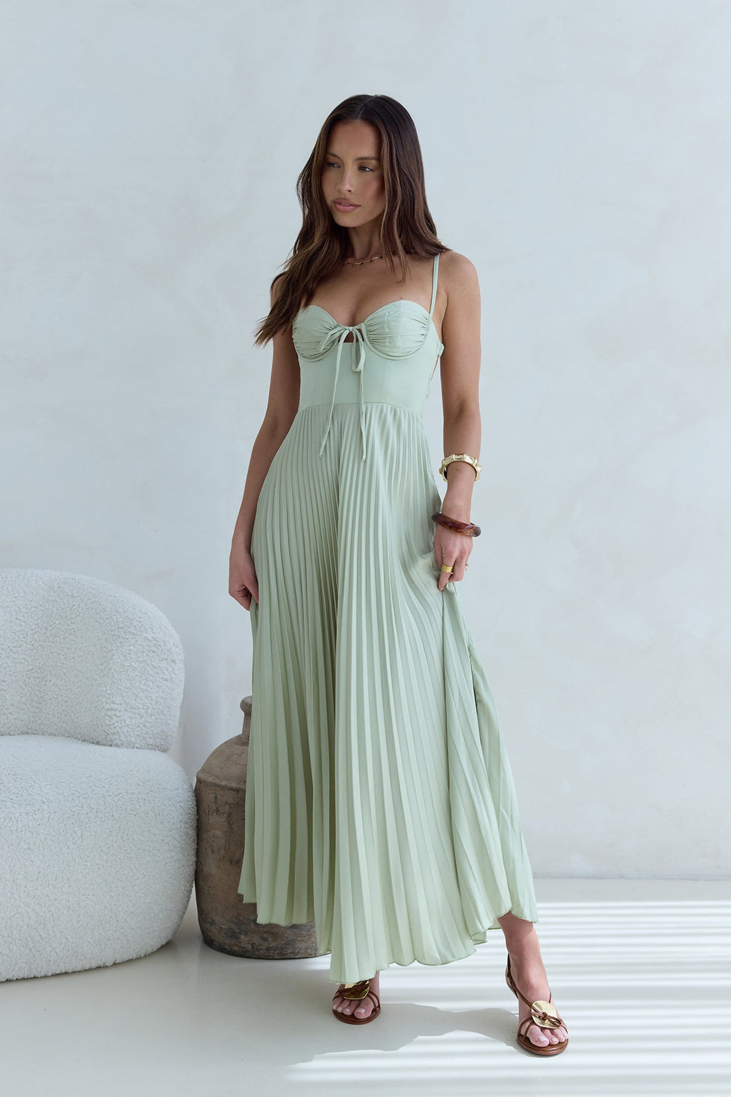 Del Mar Maxi Dress Green