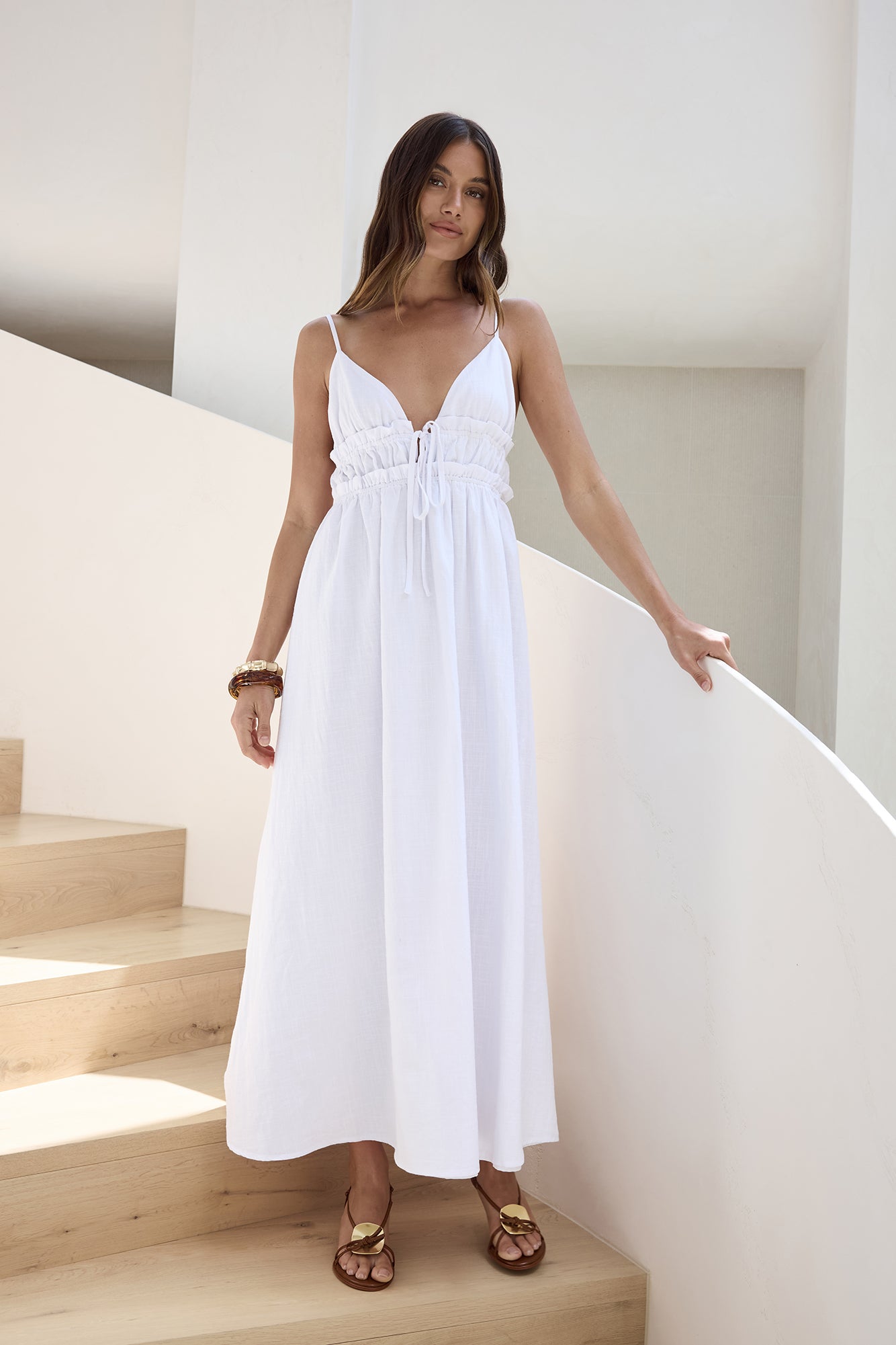 Thinking Of Love Maxi Dress White