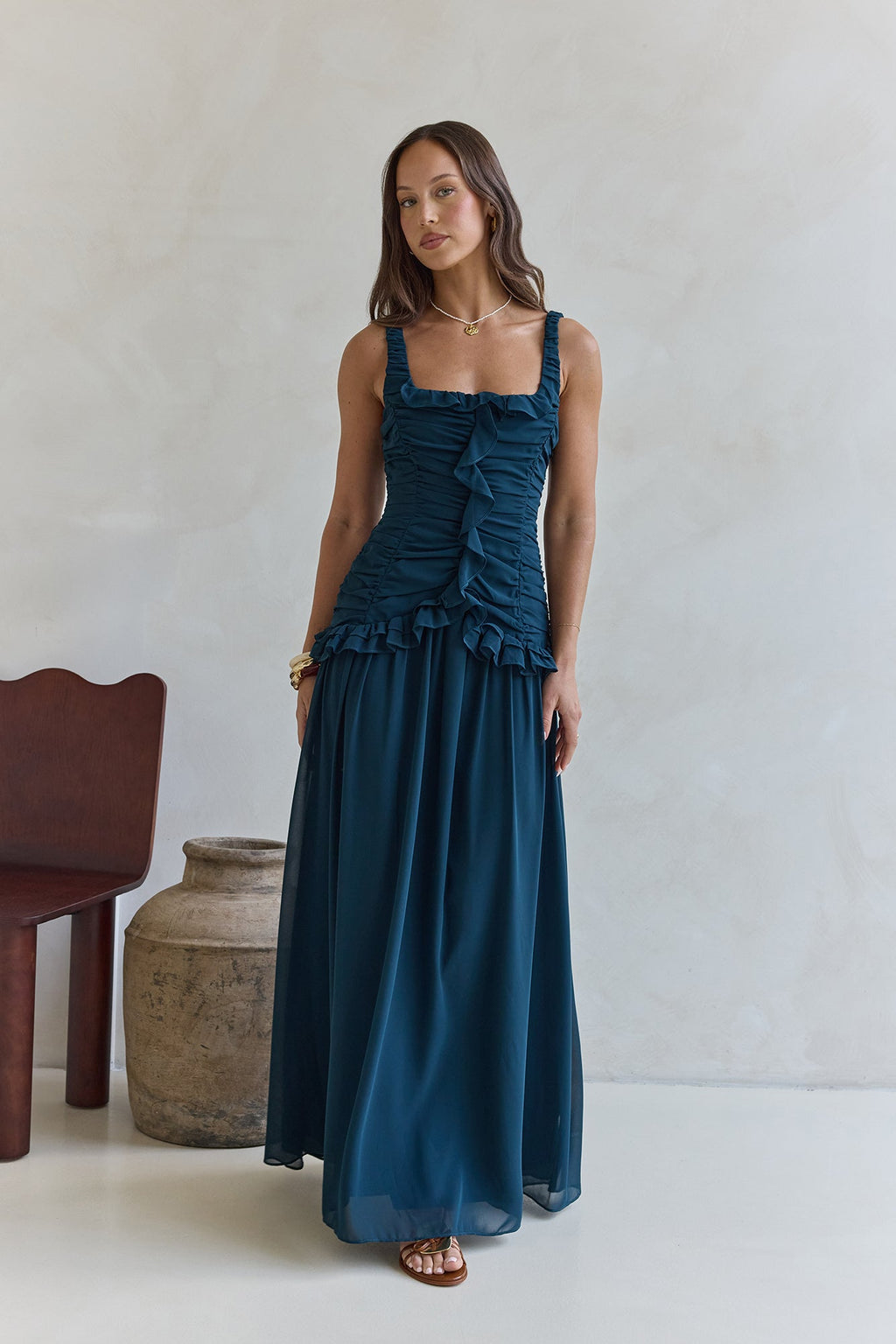 Shoreline Luxe Maxi Dress Green