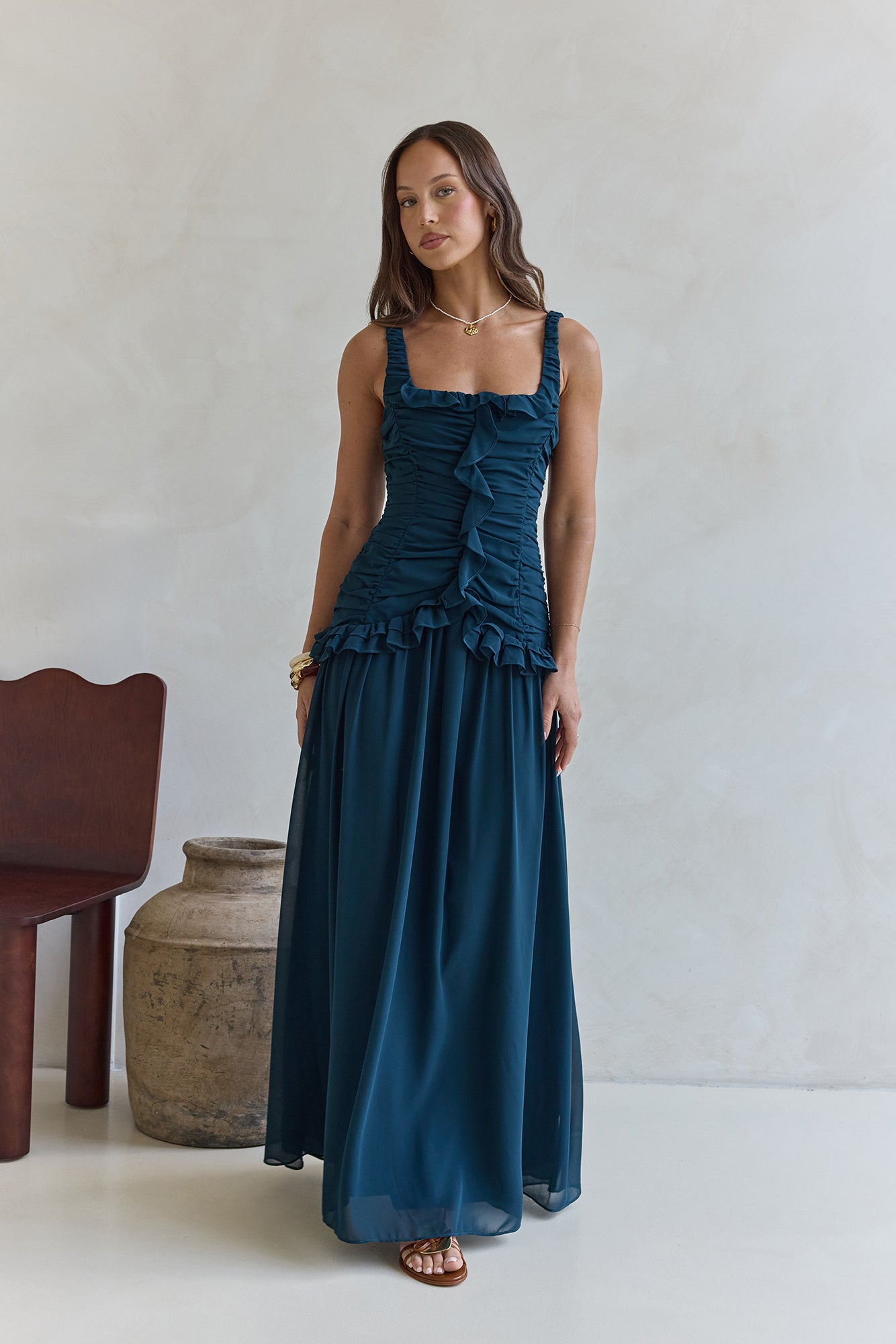 Shoreline Luxe Maxi Dress Green